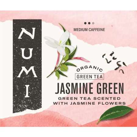 NUMI ORGANIC TEA Jasmine Green Tea, PK100 30108